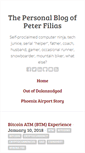 Mobile Screenshot of peterfilias.com